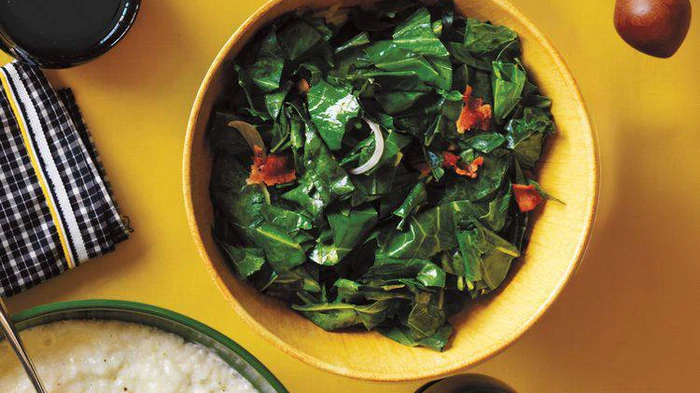 Gotowanie zieleniny z boczkiem