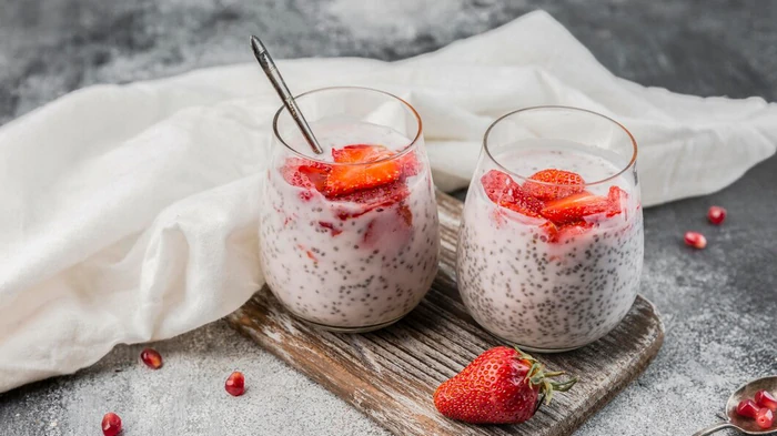 Pudding truskawkowy z chia: prosty przepis